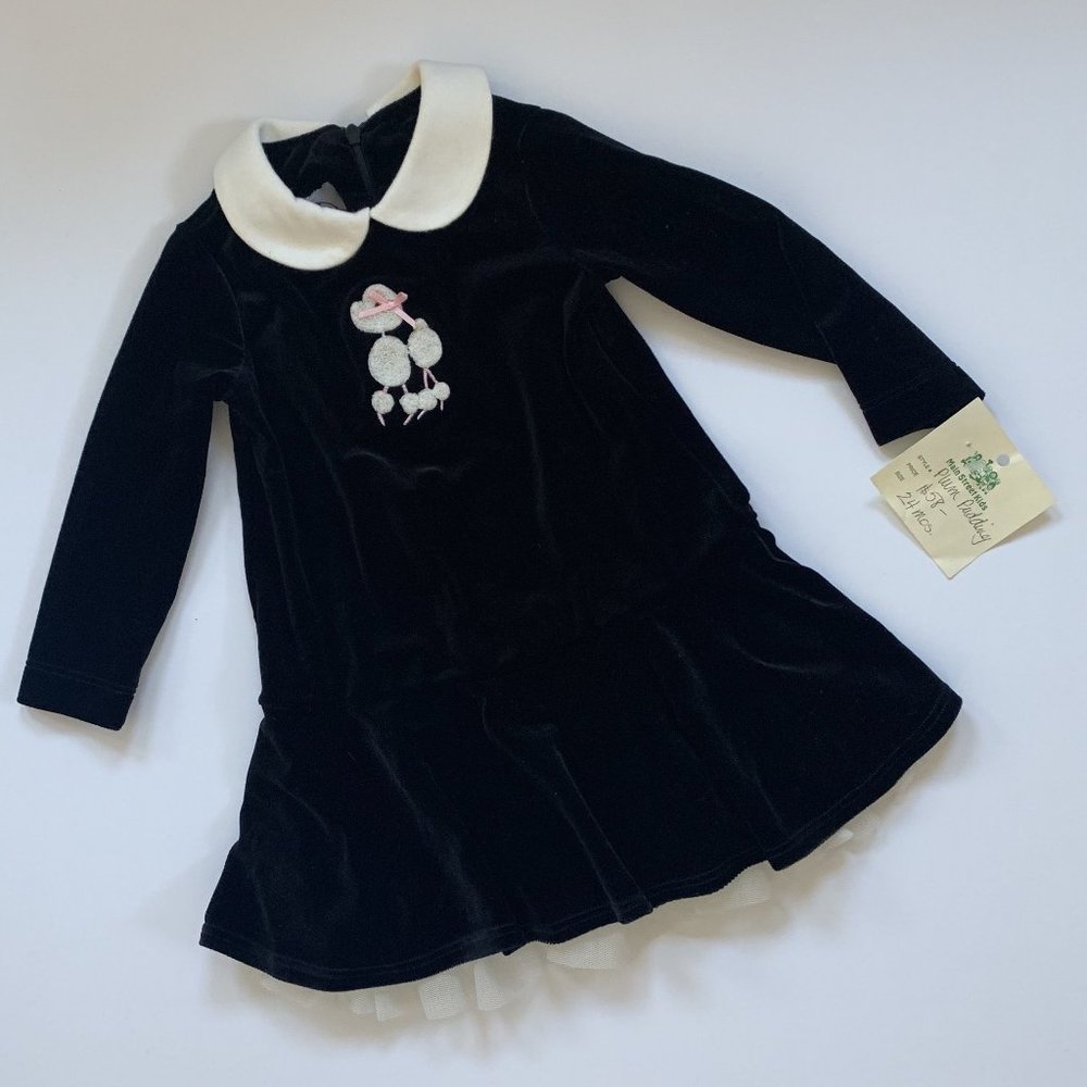 NWT Plum Pudding black velvet 24mo Holiday Dress